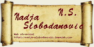 Nadja Slobodanović vizit kartica